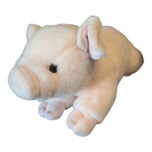 Miyoni by Aurora Plush Piglet Toy Pink Pig 9"Cute and Soft Stuffed Animals